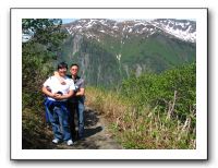 Matt and Michael above Juneau