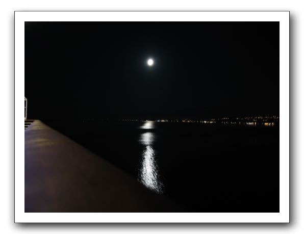Full moon rising